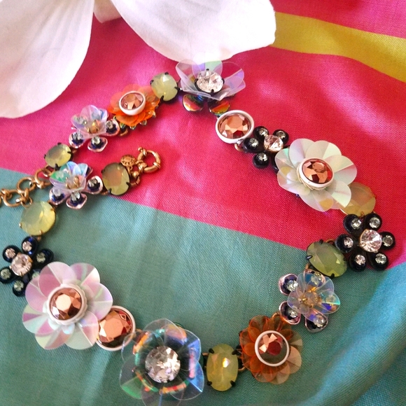 J. Crew Jewelry - J.Crew Multi Media Brulee Necklace EUC